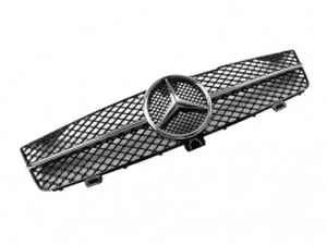 Решітка Mercedes CLS W219 (08-10) рестайлінг - SL стиль (чорна) 3