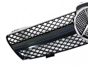 Решётка Mercedes CLS W219 (04-08) - SL стиль (чёрная) 2