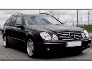 Решітка Mercedes E W211 (02-06) - CL стиль (чорна/хром) 4