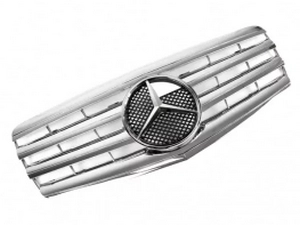 Решётка Mercedes E W211 (07-09) рестайлинг - CL (хром) 2