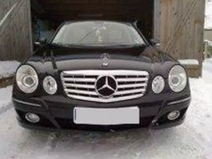 Решётка Mercedes E W211 (07-09) рестайлинг - CL (хром) 4