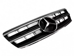 Решётка Mercedes S W220 (02-05) рестайлинг - CL (чёрная) 2