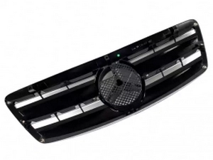Решётка Mercedes S W220 (02-05) рестайлинг - CL (чёрная) 4