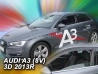 Дефлектори вікон Audi A3 8V (13-20) 3D (тридверний) - Heko (вставні) 4