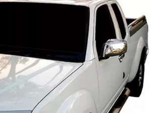 Хром накладки на зеркала Nissan Navara III (D40; 05-14) - нержавейка 4