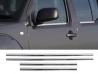 Хром нижні молдинги вікон Nissan Navara III (D40; 05-14) 1