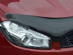Дефлектор капота Nissan Qashqai I (J10; 10-13) рестайлинг - Cappafe 2