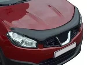 Дефлектор капота Nissan Qashqai I (J10; 10-13) рестайлинг - Cappafe 3