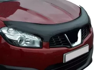Дефлектор капота Nissan Qashqai I (J10; 10-13) рестайлинг - Cappafe 4
