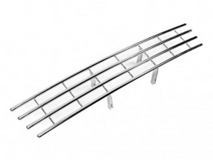 Хром решётка в бампер Nissan Qashqai I (J10; 07-09) 2