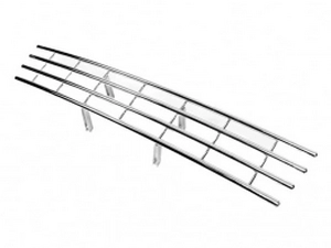 Хром решётка в бампер Nissan Qashqai I (J10; 07-09) 3