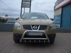 Кенгурятник Nissan Qashqai I (J10; 07-13) - с грилем 2