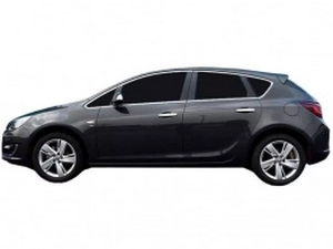 Хром полные молдинги окон Opel Astra J (09-15) 5D Htb 4