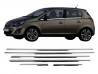Хром нижні молдинги вікон Opel Corsa D (06-14) 5D 1