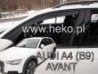 Дефлекторы окон Audi A4 B9 (16-23) Avant / Allroad - Heko (вставные)