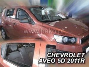 Дефлекторы окон Chevrolet Aveo T300 (11-20) Hatchback - Heko (вставные) 4