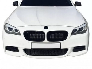 Решётка BMW 5 F10 / F11 (10-17) - двойные ребра (глянецевая) 4
