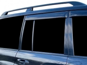 Дефлекторы окон Toyota Land Cruiser J100 (98-07) 5D - Hic (накладные) 3