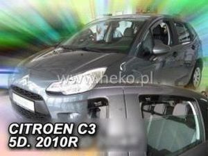 Дефлекторы окон Citroen C3 II (09-16) 5D - Heko (вставные) 4