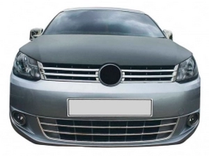Хром накладки решітки бампера VW Caddy (Trend) (10-14) 4