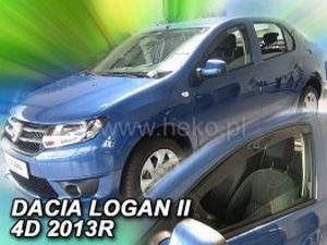 Дефлектори вікон Dacia Logan II (12-20) Sedan - Heko (вставні) 3