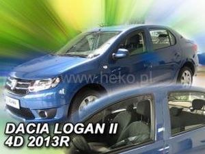 Дефлектори вікон Dacia Logan II (12-20) Sedan - Heko (вставні) 4