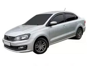 Дефлектори вікон VW Polo V (09-17) Sedan - Hic (накладні) 4