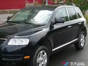 Хром молдинги дверных стоек VW Touareg I (7L; 02-10) 3
