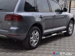 Пороги боковые VW Touareg I (2002-2010) трубы 4