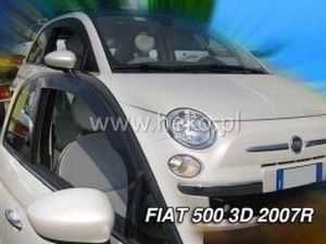 Дефлектори вікон Fiat 500 (07-) 3D - Heko (вставні) 3