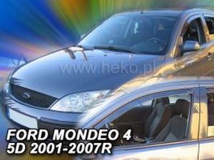 Дефлектори вікон Ford Mondeo Mk3 (00-07) Sd/Hb - Heko (вставні) 4