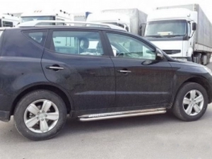 Пороги боковые Geely Emgrand X7 (13-) - Premium серия 4