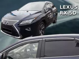 Дефлектори вікон Lexus RX IV (AL20; 16-22) - Heko (вставні) 4