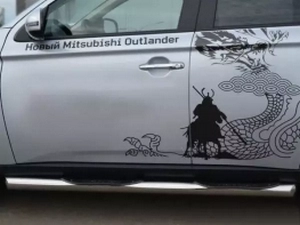 Пороги бічні Mitsubishi Outlander III (13-21) - труби 2