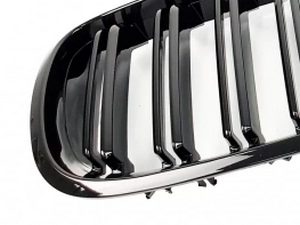 Решётка BMW X6 E71 (08-14) - двойные рёбра (глянцевая) 3