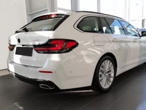 Накладка на задний бампер BMW 5 G31 LCI (20-23) - Avisa (стальная) 7