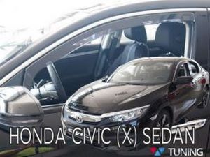 Дефлекторы окон Honda Civic 10 (16-21) Sedan - Heko (вставные) 4