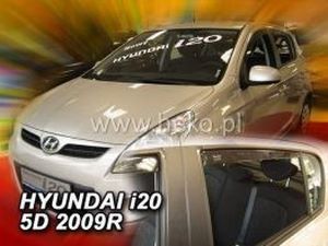 Дефлектори вікон Hyundai i20 (08-14) 5D - Heko (вставні) 4