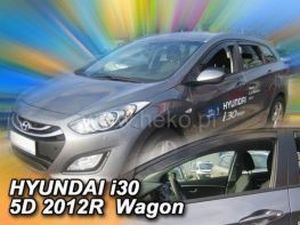 Дефлектори вікон Hyundai i30 (GD; 12-17) Combi - Heko (вставні) 3