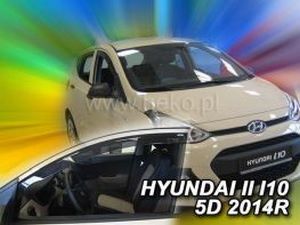 Дефлектори вікон Hyundai i10 II (IA/BA; 13-19) - Heko (вставні) 3