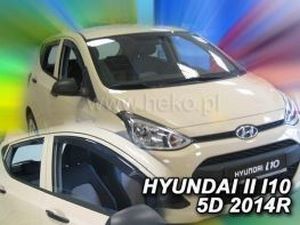 Дефлектори вікон Hyundai i10 II (IA/BA; 13-19) - Heko (вставні) 4