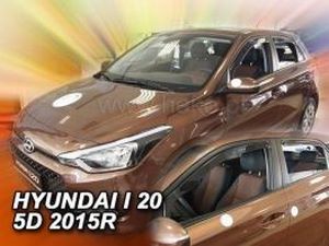 Дефлектори вікон Hyundai i20 II (GB; 14-20) 5D - Heko (вставні) 4