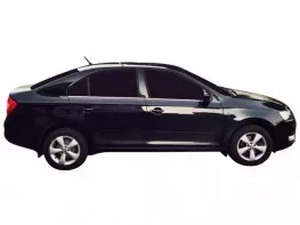 Хром нижние молдинги окон Skoda Rapid (12-19) Liftback 4