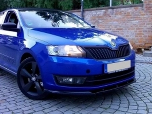 Спліттер передній Skoda Rapid (12-19) 3