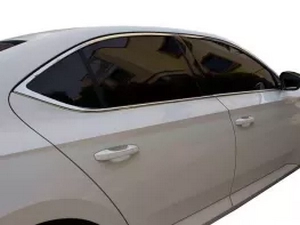 Хром молдинги окон Skoda Superb III (3V; 15-) - полные 4