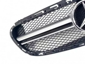 Решётка Mercedes E W212 (13-16) рестайлинг - AMG Silver 2