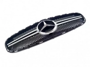 Решётка Mercedes E W212 (13-16) рестайлинг - AMG Silver 3