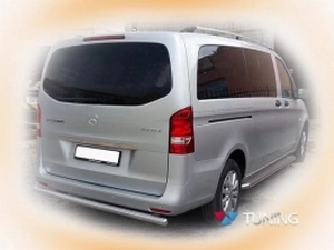 Защита задняя Mercedes Vito / V W447 (14-) - труба прямая 3