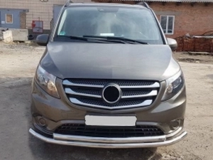 Защита передняя Mercedes Vito W447 (14-) - труба двойная 3