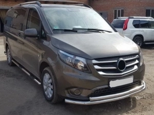 Защита передняя Mercedes Vito W447 (14-) - труба двойная 4